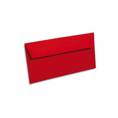 Lot de 20 Enveloppes 120g 110x220 rouge groseille - Clairefontaine