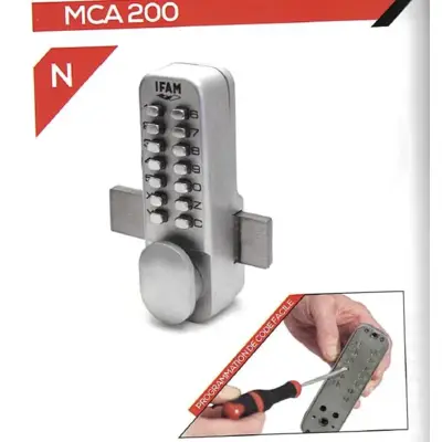 Verrou à code mécanique en applique IFAM MCA200 - Maxoutil