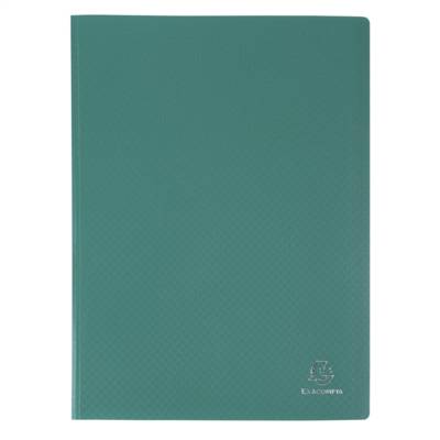 Protège-documents en polypropylène souple OPAK 20 vues - A4 - Vert foncé - EXACOMPTA