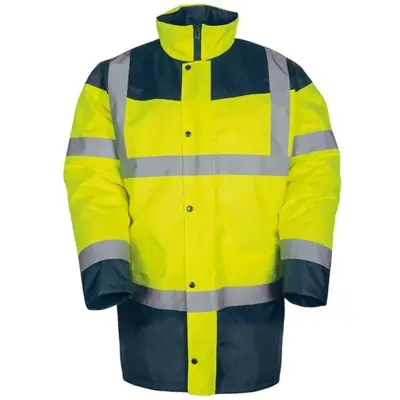 Parka Haute Visibilité PALERME Taille XXXL Coloris Jaune/Bleu Marine - PALERME06 - SINGER FRERES