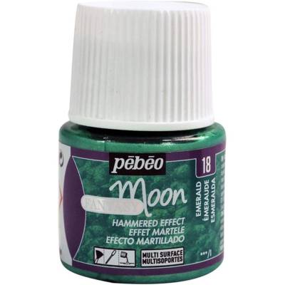 Flacon 45ml Peinture Fantasy Moon à effet martelé Emeraude - PÉBÉO