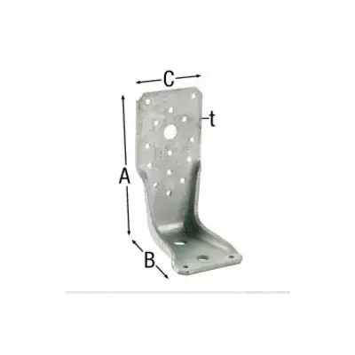 Équerre renforcée pour ossature bois SIMPSON - A285xB85xC65 mm - AKR285X3L - Simpson - Strong tie