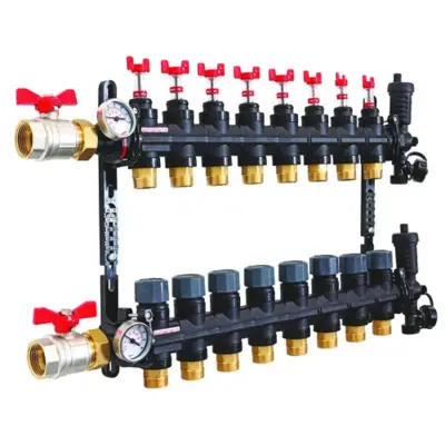 Ensemble collecteur composite PCBT 8 départs - AYOR WHS - SOMATHERM - 603010818 - Maxoutil