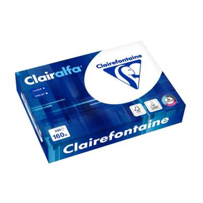 Ramette 250 Feuilles Papier 160g A4 210x297 mm Blanc - CLAIREFONTAINE