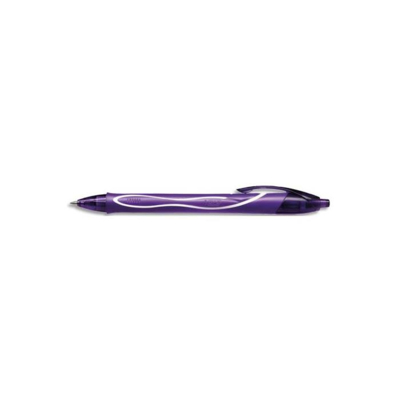 Stylo Gel Rétractable Pointe Moyenne Gel-ocity Quick Dry Violet - BIC