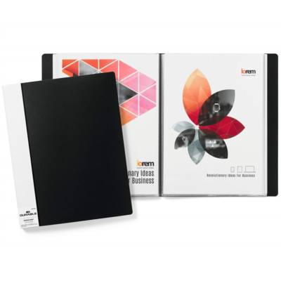 Protege-documents DURALOOK® 50 Pochettes Dos de 30mm Noir - DURABLE