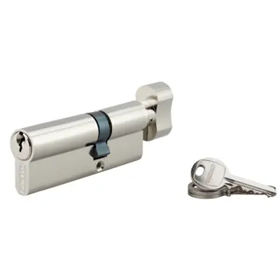 Cylindre à bouton 30 x 50 mm nickelé 3 clés - THIRARD - 00014082 - Maxoutil