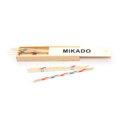 MIKADO en Bois 25 cm dans un Plumier en Bois - L'ARBRE A JOUER