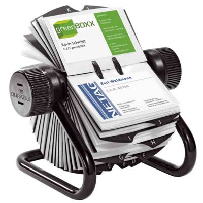 Fichier Rotatif Visifix Répertoire pour 400 Cartes de Visite avec Index - DURABLE