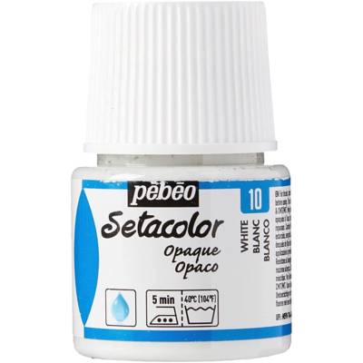 Setacolor Flacon 45ml Peinture pour Tissu blanc - PÉBÉO