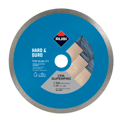 Disque diamanté matériaux durs - Ø 35 cm - Gedimat - RUBI
