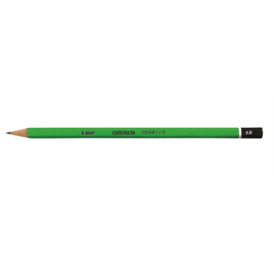 Crayon papier graphite Hexagonal CRITERIUM 550 Mine 6B - BIC