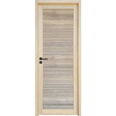 Bloc-porte à recouvrement MANOSQUE plaqué bois fraké brut Hui.88mm - 204 x 83 cm - Gedimat - ORAISON MENUISERIE