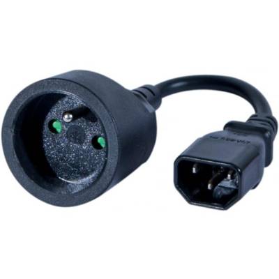 Adaptateur IEC C14 / CEE7 femelle - GÉNÉRIQUE