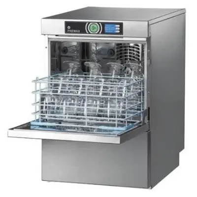 Lave-verre - 400x400mm (Panier laverie) - Surpresseur de rinçage, Pompe de vidange, Doseur de lavage intégré, Doseur de rinçage intégré - GCP10A - Hobart