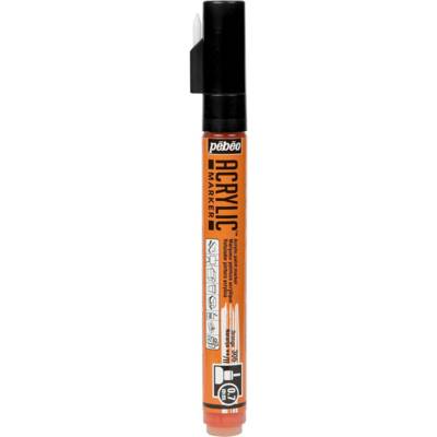 Marqueur acrylique Pointe ronde 0,7mm Orange - PÉBÉO