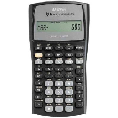 Calculatrice financière TI-BA II Plus - TEXAS INSTRUMENTS