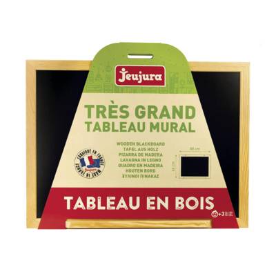 Grand Tableau à Craie Noir en Bois - 88 x 66cm - JEUJURA