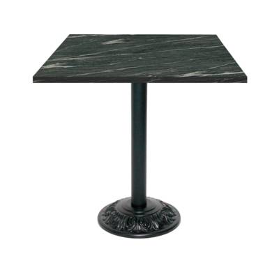 Table pied noir 70x70cm calypso - intérieur - RestooTab