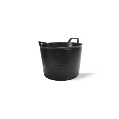 Seau plastique renforcé noir - 40 L - Gedimat - RUBI
