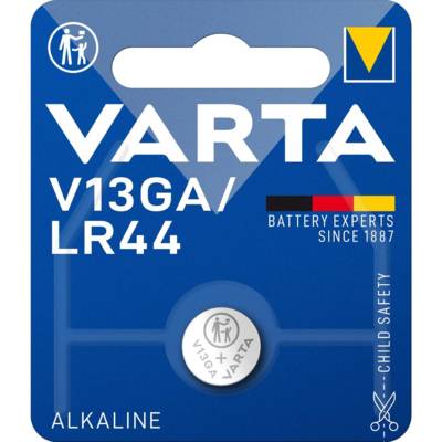 Pile bouton alcaline "Electronics" V13GA (LR44) 1,5 Volt - VARTA