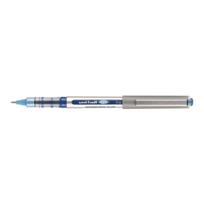 Roller encre liquide EYE UB157 pointe moyenne 0,7mm bleu turquoise - Uni-Ball