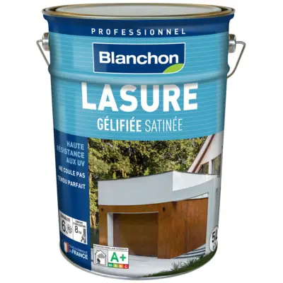 Lasure gélifiée satinée - Chêne moyen - pot de 5 l - BLANCHON - 00603989
