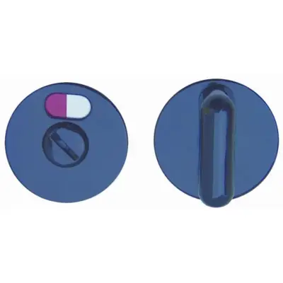 Paire rosace serrure S80 NORMBAU - WC - Noir 16 - 358360