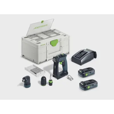 Perceuse-visseuse sans fil CXS 18 TBX 4,0 I-Set - FESTOOL - avec 2 batteries 4Ah - chargeur - SYSTAINER - 579354