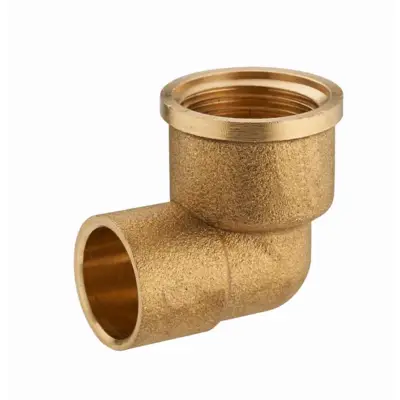Coude laiton à visser femelle F1/2' (15x21) NOYON & THIEBAULT - à souder - Ø 14 mm - 962-1514L1