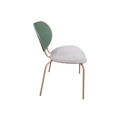 Chaise empilable Hari Ondaretta DESIR 11 vert/gris/taupe - OCCASION