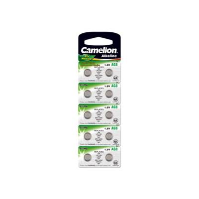 Lot de 10 piles Alcaline AG8 0% Mercury/Hg - CAMELION