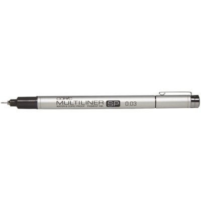 Feutre à Pointe Fine MULTILINER SP 0,05 mm, noir - COPIC