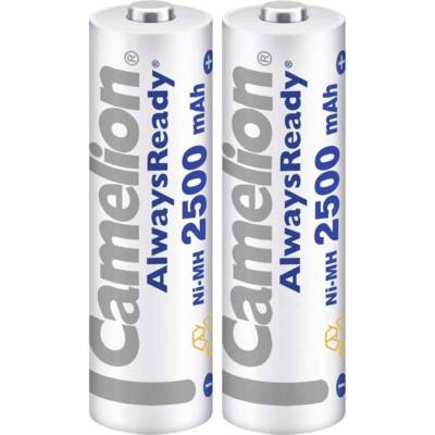 Pack de 2 Piles Rechargeables Always Ready NiMH HR6 AA 2500 mAh - CAMELION