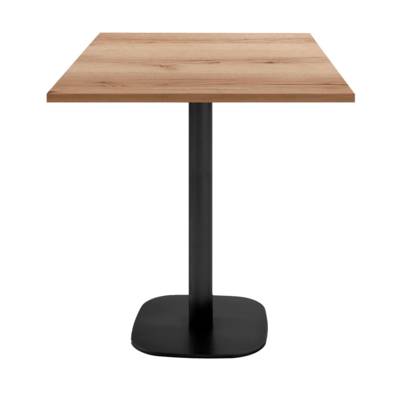 Mange-debout snack pied noir 70x70cm chene delano - intérieur - RestooTab