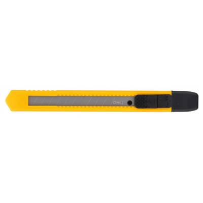 Cutter Slim 13 lames 9mm ESSSENTIAL 12,5cm Noir Jaune - DELI