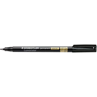 Marqueur Lumocolor permanent spécial 319F Pte Fine Noir - STAEDTLER