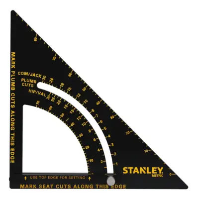 Équerre de charpentier ajustable en aluminium QUICKSQUARE® 180 mm - STANLEY - STHT46056-0