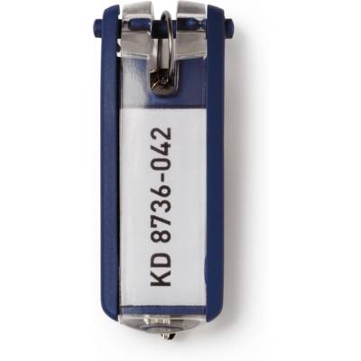 Porte-clés KEY CLIP Bleu en Lot de 6 - DURABLE