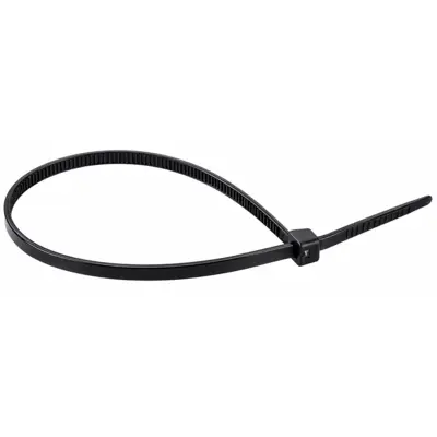 Collier lien Nylon 6.6 (Modèle : PLB1) - 4,8 x 200 mm - Noir - Sachet de 100 - ACTON - PLB1 4.8X200