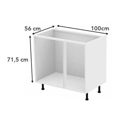 Caisson blanc angle bas 16mm - Gedimat - BCD