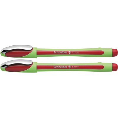 Lot de 2 Feutres Fineliner Xpress Pointe Fine Rouge - Schneider