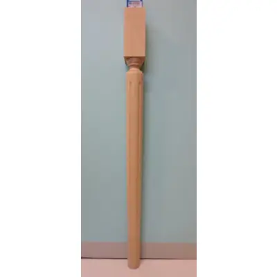 Pied de table haute bois Hêtre brut Ht.730mm Réf 280500 - Maxoutil