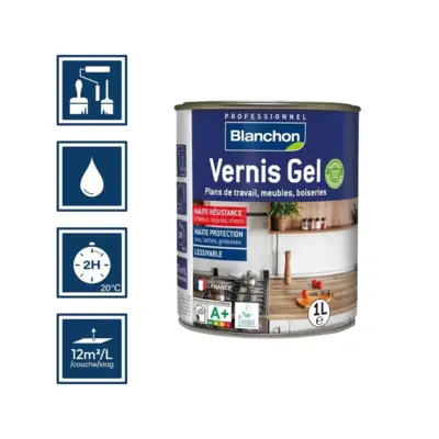 Vernis gel biosource chêne moyen 1L - BLANCHON - 1052