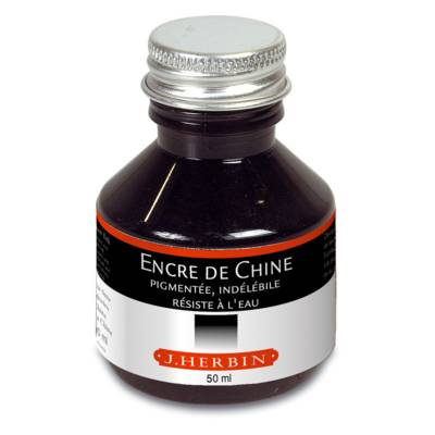 Encre de Chine 50ml Noir - HERBIN