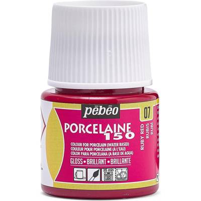 Flacon 45 ml Peinture P150 porcelaine Coloris Rubis - PÉBÉO