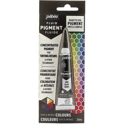Fluid pigment 20ml noir - PÉBÉO