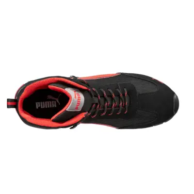 Chaussures de sécurité S1PLMADRID MID noir/rouge T.39 - PUMA SAFETY - 642740210000039