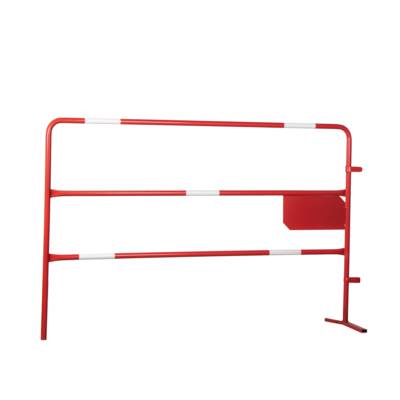 Barrière de chantier rouge et blanche - Gedimat - SIRL