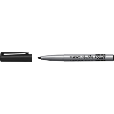 Marqueur Permanent MARKING POCKET 1445 pointe Ogive Moyenne Noir - BIC